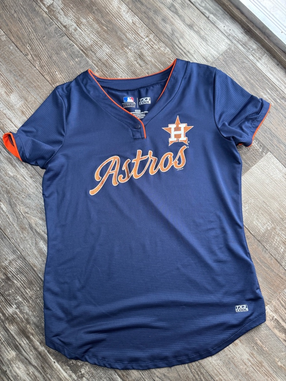 MLB TX3 Cool Houston Astros Jersey Shirt Women’s Medium
